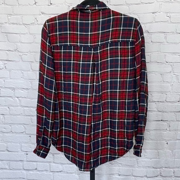 American Eagle Plaid Ahh-mazingly Soft Boy Flannel Size Medium - Picture 2 of 4